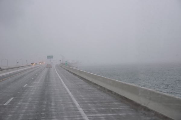 fog on the bridge